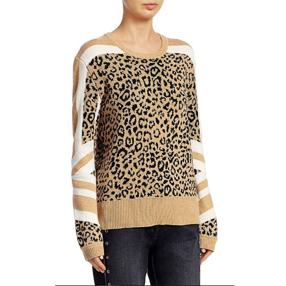 Current/Elliot Duvall Leopard Print Camel Black W… - image 2